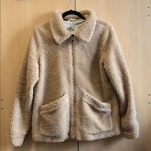 Hollister Fuzzy Teddy Coat